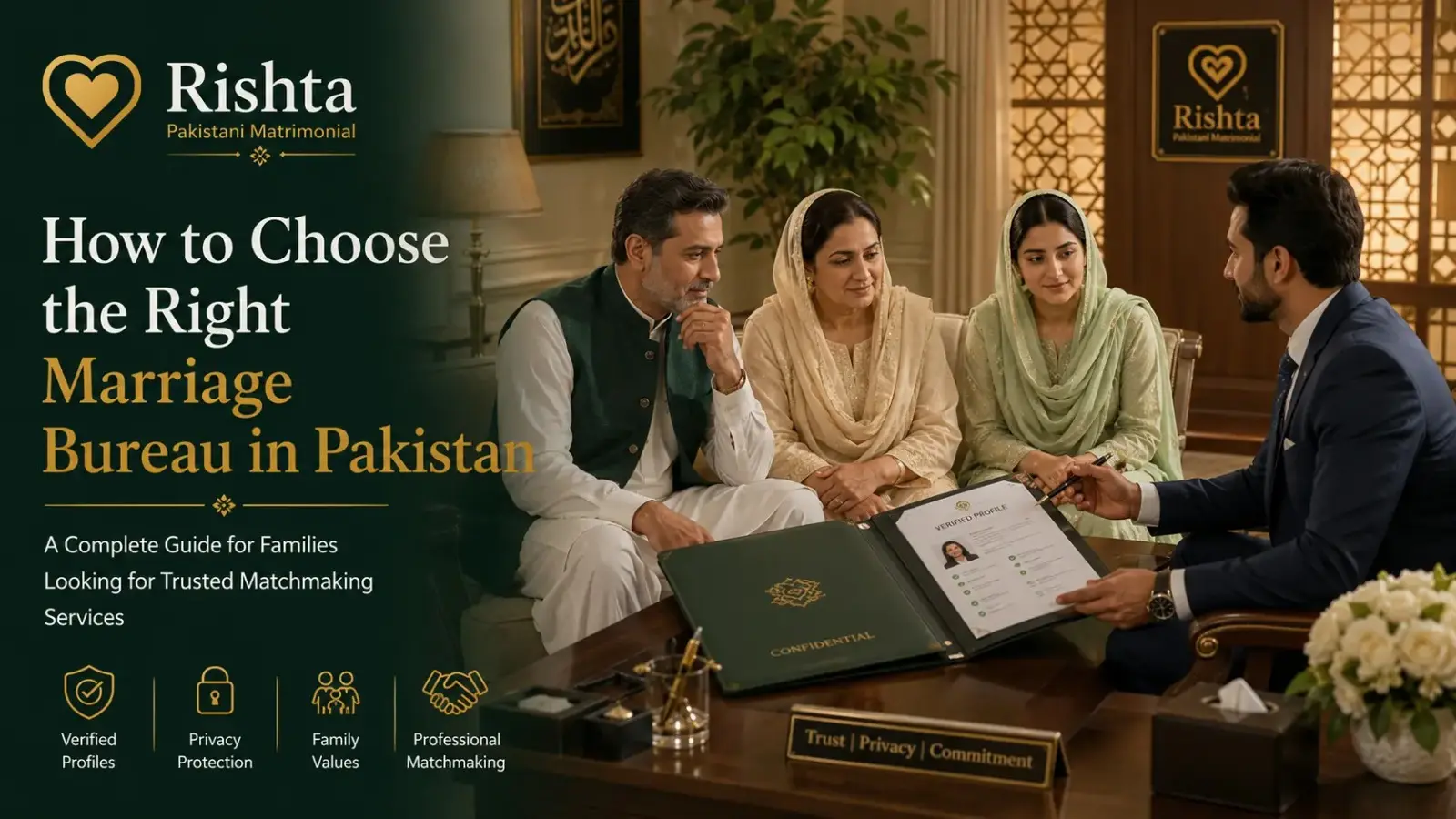 Trusted Marriage Bureau in Pakistan — Rishta Pak Marriage bureau in Pakistan helping families find a verified rishta